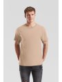 Heren T-shirt Ringspun Premium Fruit of the loom 61-422-0 dessert sand